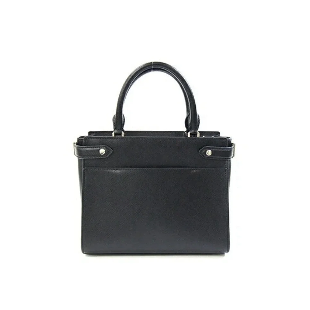 Kate Spade Stacy Small Satchel (WKRU7097), a pre-owned black leather shoulder‎